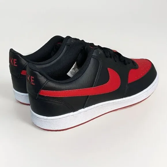 Nike Court Vision LO NN Men’s 10.5 Basketball Sneaker Black University Red White